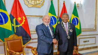 Presidentes de Brasil e Angola participaram de fórum empresarial.
