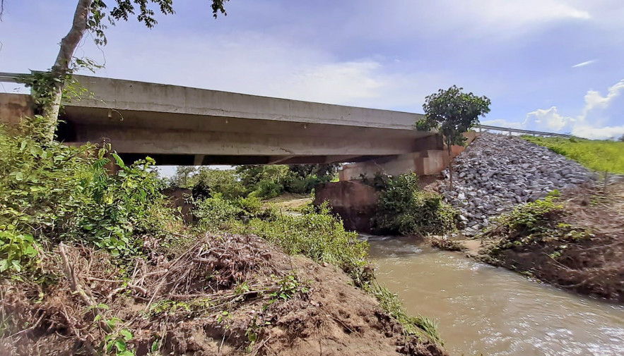 Governo do Tocantins conclui nova ponte sobre o córrego Extrema na TO-387, entre Conceição e Paranã- Foto: Ageto/Governo do Tocantins